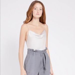 NWT Alice + Olivia Grey Harmon Bodysuit, size S